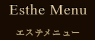 エステメニュー